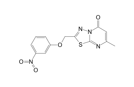 7-methyl-2-(3-nitrophenoxy)methyl-[1,3,4]thiadiazolo[3,2-a]pyrimidin-5-one