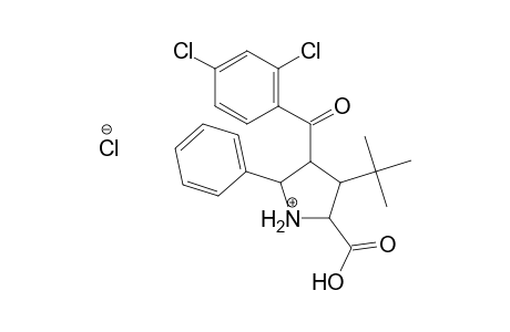 Proline, 4-(2,4-dichlorobenzoyl)-3-(1,1-dimethylethyl)-5-phenyl-, hydrochloride