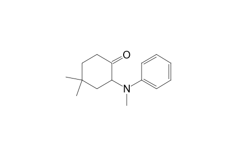 Cyclohexanone, 4,4-dimethyl-2-(methylphenylamino)-