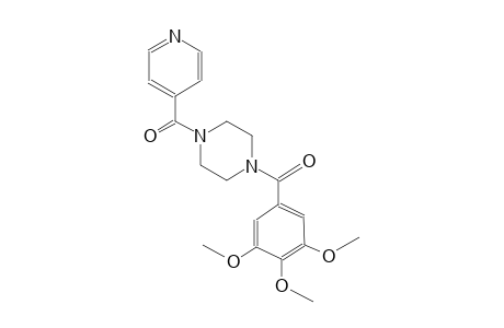 1-isonicotinoyl-4-(3,4,5-trimethoxybenzoyl)piperazine