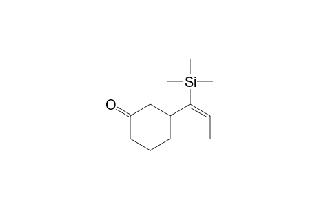 3-[(E)-1-(Trimethylsilyl)-1-propenyl]cyclohexanone
