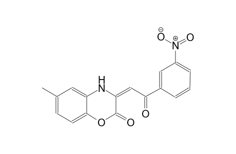 (3E)-6-methyl-3-[2-(3-nitrophenyl)-2-oxoethylidene]-3,4-dihydro-2H-1,4-benzoxazin-2-one
