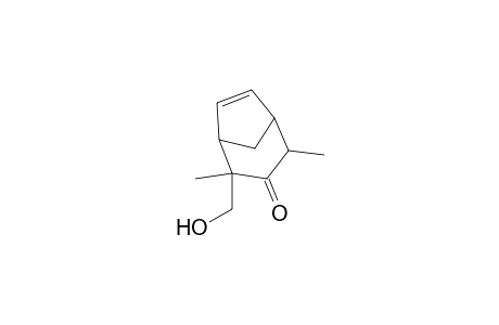 2-(Hydroxymethyl)-2,4-dimethylbicyclo[3.2.1]oct-6-en-3-one