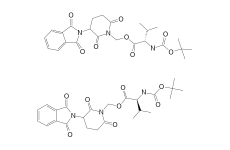 N-TERT.-BUTYLOXYCARBONYL-2-AMINO-3-METHYL-BUTYRIC-ACID-[3-(1,3-DIHYDRO-1,3-DIOXO-2H-ISOINDOLE-2-YL)-2,6-DIOXO-PIPERIDINE-1-YL-METHYL]-ESTER