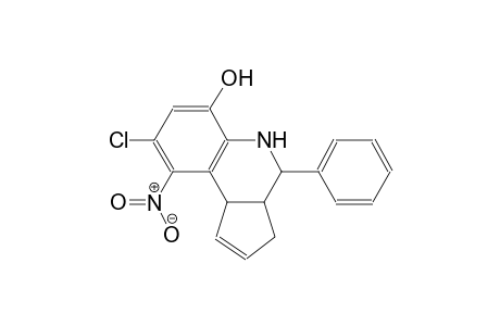 3H-cyclopenta[c]quinolin-6-ol, 8-chloro-3a,4,5,9b-tetrahydro-9-nitro-4-phenyl-