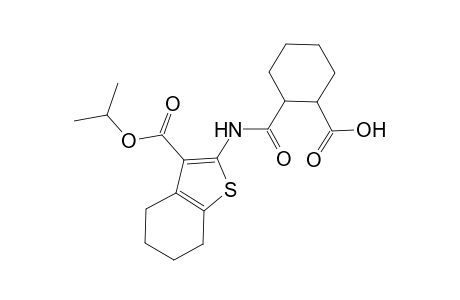 2-({[3-(isopropoxycarbonyl)-4,5,6,7-tetrahydro-1-benzothien-2-yl]amino}carbonyl)cyclohexanecarboxylic acid