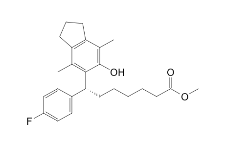 (7R)-7-(4-fluorophenyl)-7-(6-hydroxy-4,7-dimethyl-2,3-dihydro-1H-inden-5-yl)heptanoic acid methyl ester