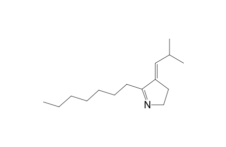 (E)-5-Heptyl-4-(2-methylpropylidene)-3,4-dihydro-2H-pyrrole