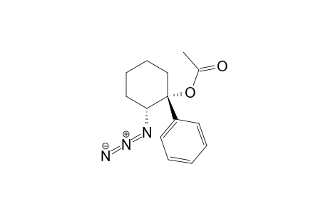 Cyclohexanol, 2-azido-1-phenyl-, acetate (ester), trans-