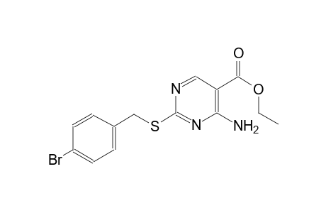 ethyl 4-amino-2-[(4-bromobenzyl)sulfanyl]-5-pyrimidinecarboxylate