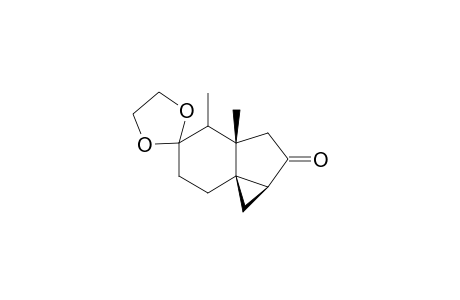 8,8-(Ethylenedioxy)-6,7-dimethyltricyclo[4.4.0.0(1,3)]decan-4-one