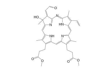 Dimethyl 3,3'-[3-formylmethylene-2-hydroxy-2,7,12,18-tetramethyl-8-vinyl-2,3-dihydro-21H,23H-5-azaporphyrine-13',17-diyl]dipropionate