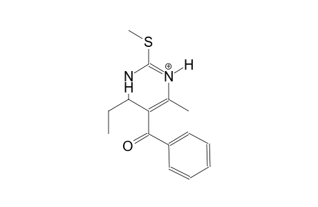 5-benzoyl-6-ethyl-4-methyl-2-(methylsulfanyl)-1,6-dihydropyrimidin-3-ium