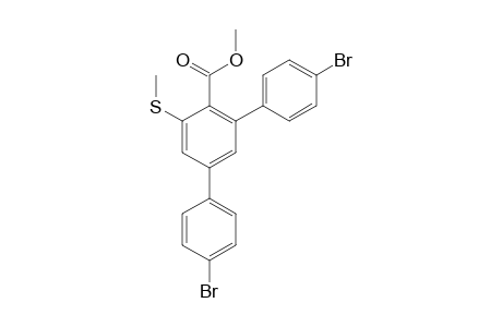 Methyl 2,4-bis(4-bromophenyl)-6-(methylthio)benzene