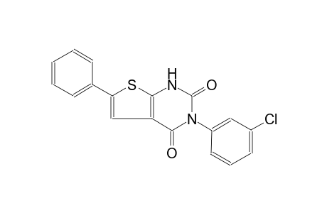 3-(3-chlorophenyl)-6-phenylthieno[2,3-d]pyrimidine-2,4(1H,3H)-dione