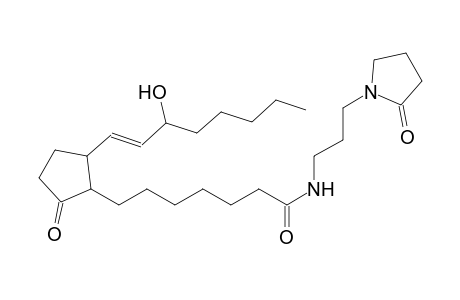 (13E,15R)-15-hydroxy-9-oxo-N-[3-(2-oxo-1-pyrrolidinyl)propyl]prost-13-en-1-amide