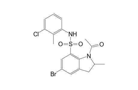 1H-indole-7-sulfonamide, 1-acetyl-5-bromo-N-(3-chloro-2-methylphenyl)-2,3-dihydro-2-methyl-