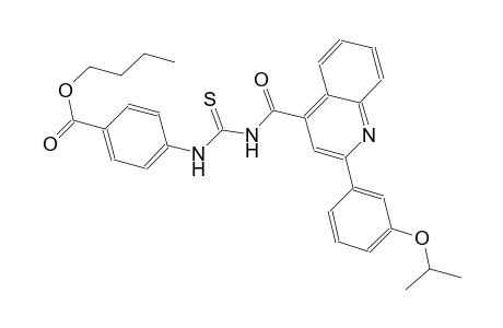 butyl 4-{[({[2-(3-isopropoxyphenyl)-4-quinolinyl]carbonyl}amino)carbothioyl]amino}benzoate