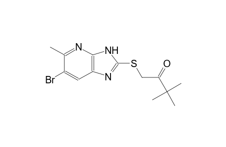 1-[(6-bromo-5-methyl-3H-imidazo[4,5-b]pyridin-2-yl)sulfanyl]-3,3-dimethyl-2-butanone