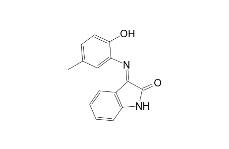 (3E)-3-[(2-Hydroxy-5-methylphenyl)imino]-1,3-dihydro-2H-indol-2-one