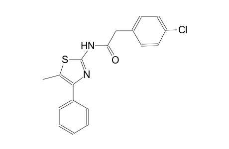 2-(4-chlorophenyl)-N-(5-methyl-4-phenyl-1,3-thiazol-2-yl)acetamide