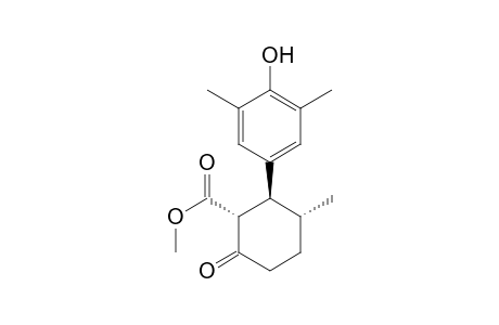(1R*,2S*,3R*)-2-(3,5-Dimethyl-4-hydroxyphenyl)-3-methyl-6-oxocyclohexanecarboxylic acid methyl ester