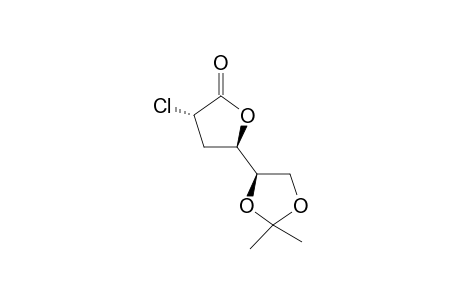 (+)-2-Chloro-2,3-deoxy-5,6-isopropylidene-D-arabino-hexoro-1,4-lactone