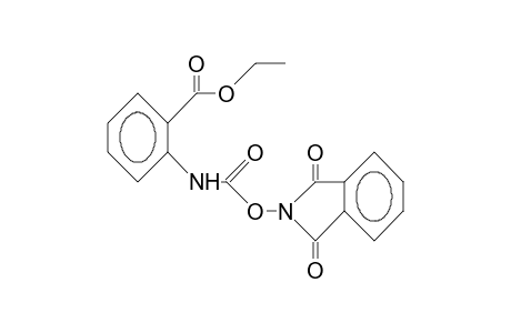 2-Phthalimidoyloxycarbamido-benzoic acid, ethyl ester