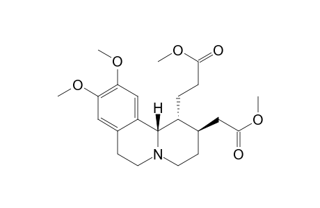 2H-Benzo[a]quinolizine-1-propanoic acid, 1,3,4,6,7,11b-hexahydro-9,10-dimethoxy-2-(2-methoxy-2-oxoethyl)-, methyl ester, (1.alpha.,2.beta.,11b.beta.)-