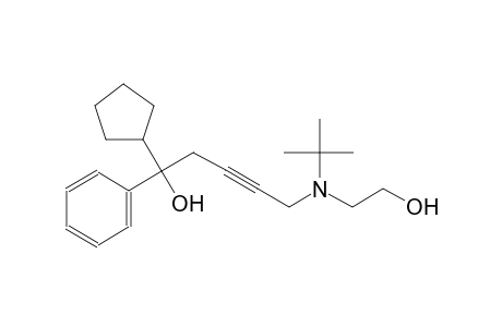 5-[tert-butyl(2-hydroxyethyl)amino]-1-cyclopentyl-1-phenyl-3-pentyn-1-ol