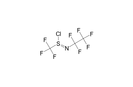 (S-chloro-N-(1,1,2,2,2-pentafluoroethyl)sulfinimidoyl)-trifluoro-methane
