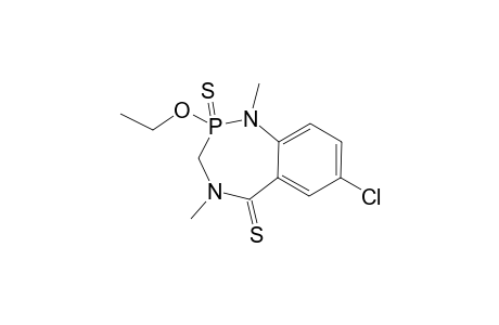 7-CHLORO-1,4-DIMETHYL-2-ETHOXY-2,3-DIHYDRO-2-1H-1,4,2-BENZODIAZAPHOSPHEPIN-5(4H)-THIONE-2-THIOXIDE;MAJOR-CONFORMER