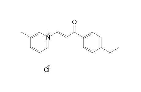 trans-1-[3-(p-ethylphenyl)-3-oxopropenyl]-3-picolinium chloride