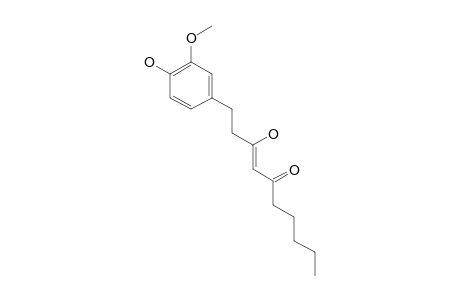 6-GINGERDIONE;MAJOR_COMPONENT;3-HYDROXY-1-(4-HYDROXY-3-METHOXYPHENYL)-DEC-3-EN-5-ONE