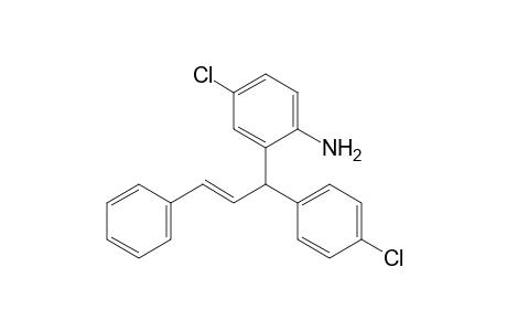 (E)-4-chloro-2-[1-(4-chlorophenyl)-3-phenylallyl]aniline