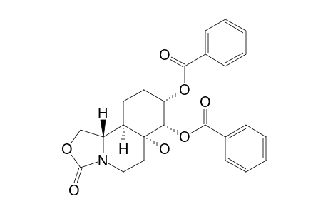 benzoic acid [(6aR,7S,8S,10aR,10bS)-8-(benzoyloxy)-6a-hydroxy-3-keto-5,6,7,8,9,10,10a,10b-octahydro-1H-oxazolo[4,3-a]isoquinolin-7-yl] ester