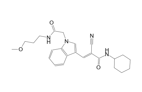 1H-indole-1-acetamide, 3-[(1E)-2-cyano-3-(cyclohexylamino)-3-oxo-1-propenyl]-N-(3-methoxypropyl)-