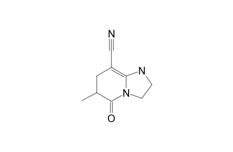 5-OXO-6-METHYL-1,2,3,5,6,7-HEXAHYDROIMIDAZO-[1,2-A]-PYRIDINE-8-CARBONITRIL