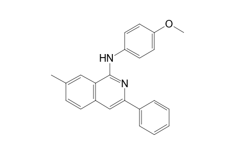 7-Methyl-3-phenyl-1-(p-methoxyphenylamino)isoquinoline