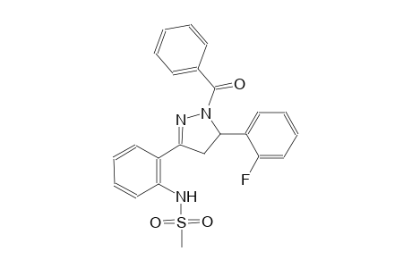 methanesulfonamide, N-[2-[1-benzoyl-5-(2-fluorophenyl)-4,5-dihydro-1H-pyrazol-3-yl]phenyl]-