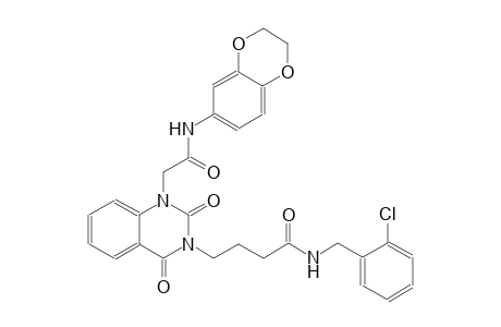 N-(2-chlorobenzyl)-4-(1-[2-(2,3-dihydro-1,4-benzodioxin-6-ylamino)-2-oxoethyl]-2,4-dioxo-1,4-dihydro-3(2H)-quinazolinyl)butanamide