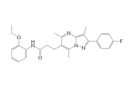 pyrazolo[1,5-a]pyrimidine-6-propanamide, N-(2-ethoxyphenyl)-2-(4-fluorophenyl)-3,5,7-trimethyl-