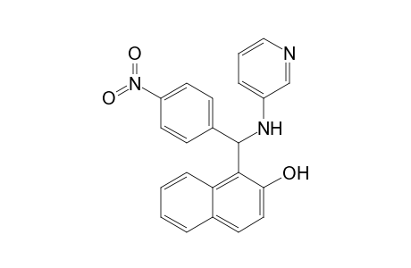 1-(4-Nitrophenyl(pyridine-3-ylamino)methyl)naphthalene-2-ol