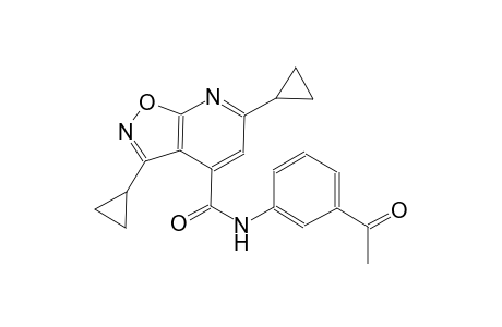 isoxazolo[5,4-b]pyridine-4-carboxamide, N-(3-acetylphenyl)-3,6-dicyclopropyl-