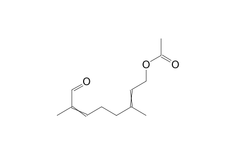 3,7-Dimethyl-8-oxo-2,6-octadienyl acetate(e)