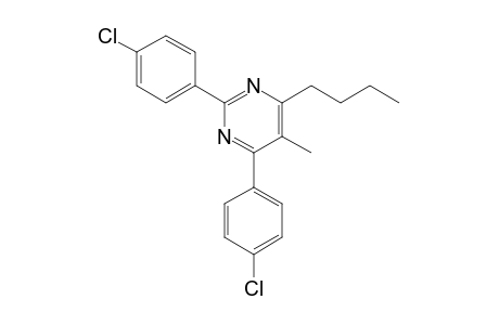 4-butyl-2,6-bis(4-chlorophenyl)-5-methylpyrimidine