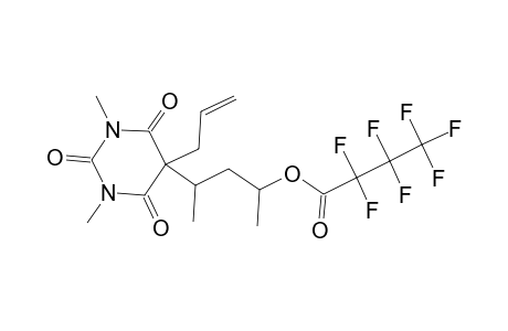 Butanoic acid, 2,2,3,3,4,4,4-heptafluoro-, 3-[hexahydro-1,3-dimethyl-2,4,6-trioxo-5-(2-propenyl)-5-pyrimidinyl]-1,3-dimethylpropyl ester