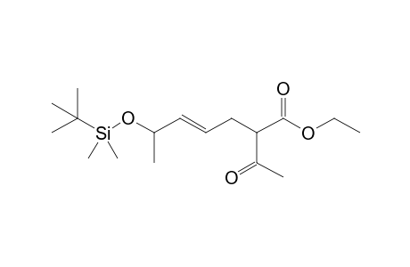 Ethyl 2-acetyl-(4E)-6-[(tert-Butyldimethylsilyl)oxy]-4-heptenoate