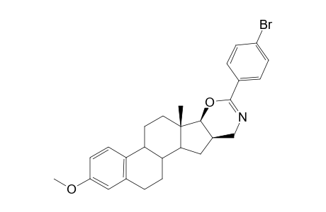 3-Methoxy-2'-(4"-bromophenyl)-16.beta.,17.beta.-dihydro-4'H-[1,3]oxazino[5',6' : 16,17]estra-1,3,5(10)triene