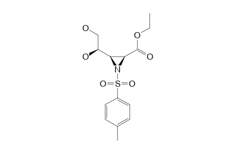 ETHYL-(2S,3R,1'S)-(+)-3-(1',2'-DIHYDROXYETHYL)-1-TOSYLAZIRIDINE-2-CARBOXYLATE
